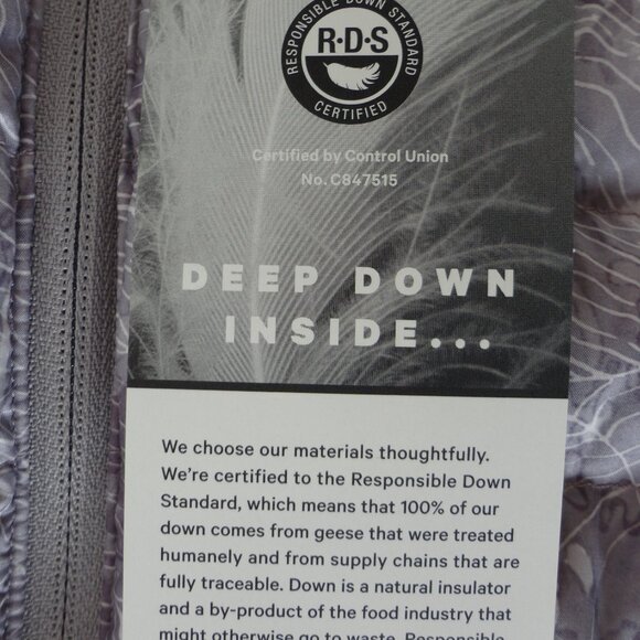NWT LULULEMON ELPM Purple Grey Multi 700 Fill Pack It Down Again Hooded Jacket 4 - Picture 10 of 10